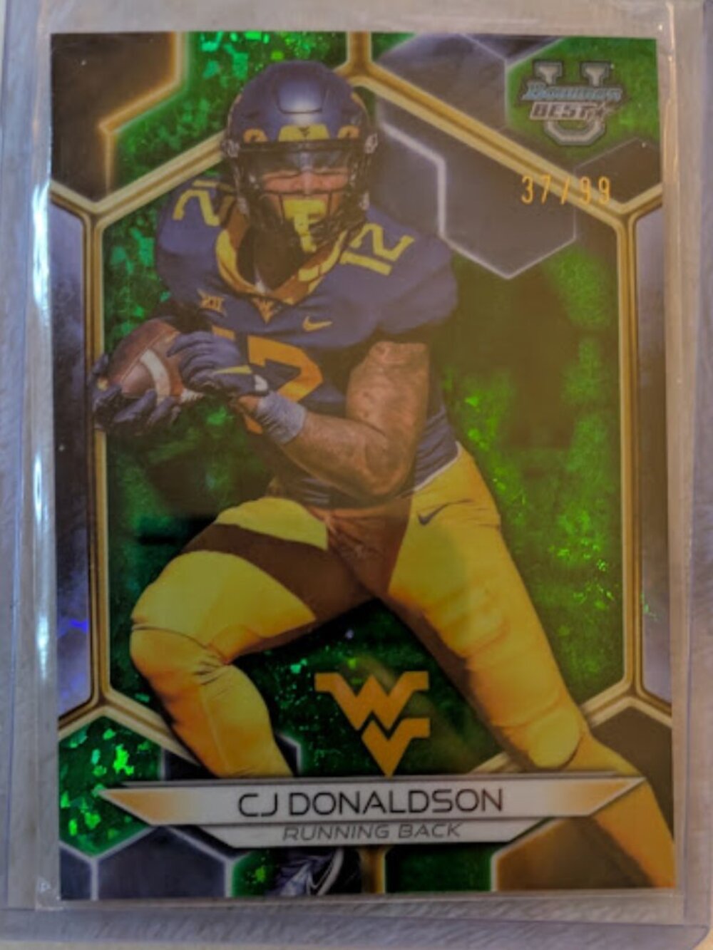 2023 Topps Bowmans Best Green Refractor RC CJ DONALDSON #63 37/99